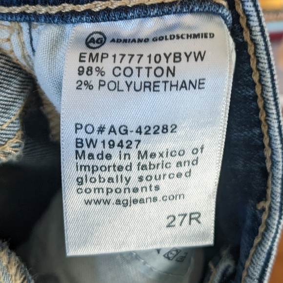 AG Adriano Goldschmied The Farrah Skinny ankle distressed jeans 27 - Picture 7 of 12